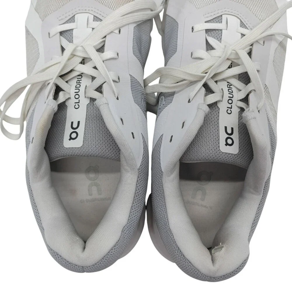 On Cloudrunner‎ Shoes Womens Size 9.5 CloudTec White Gray Swiss Running Sneakers_4